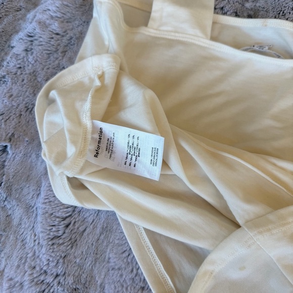 Reformation Cream Women's Top - Picture 5 of 5